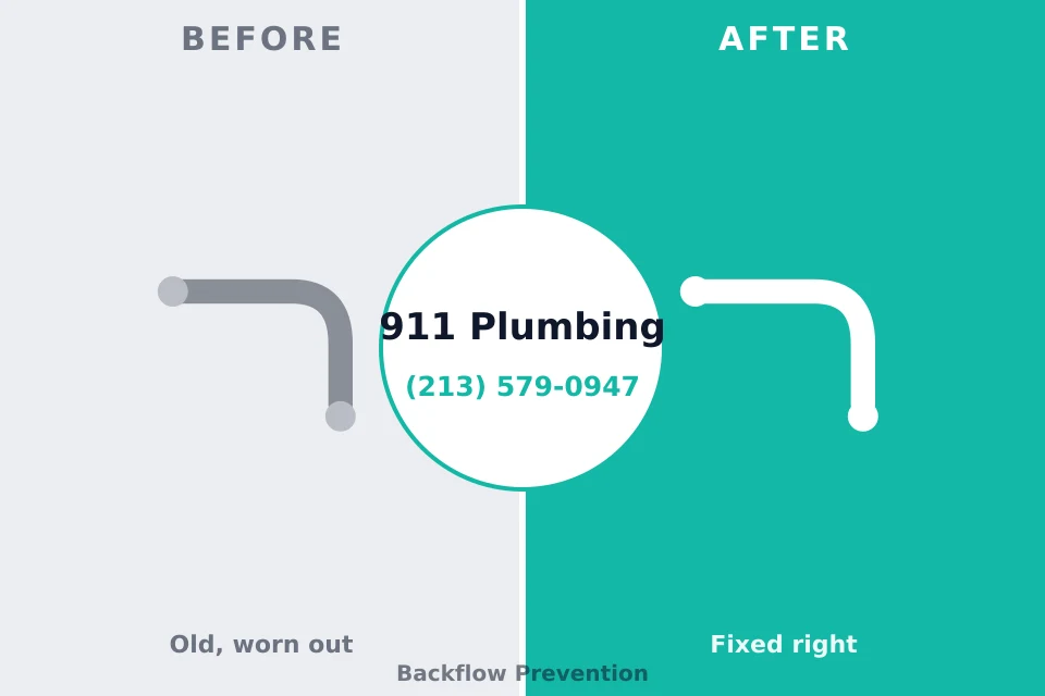 Before and after: plumbing repair Plumerville, AR